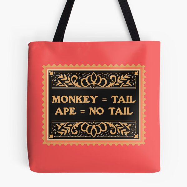 Item preview, Primatology - Monkey Tail Ape No Tail - Primatologist designed and sold by The Sticker Bureau.