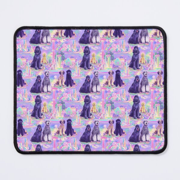 Item preview, Futuristic Pastel Toile de Jouy - Labradoodle designed and sold by AstrologyOven.