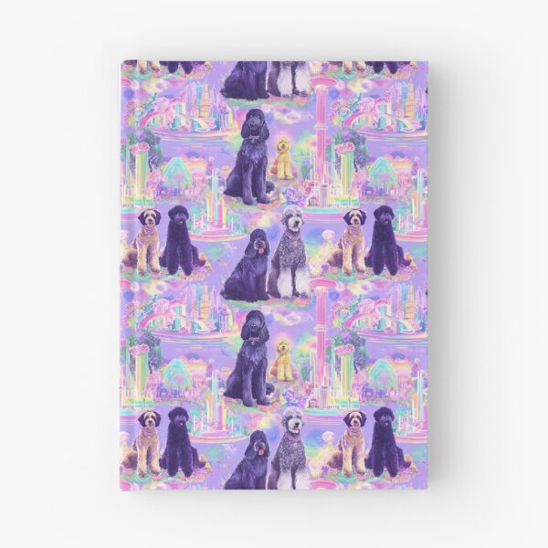 Item preview, Futuristic Pastel Toile de Jouy - Labradoodle designed and sold by AstrologyOven.