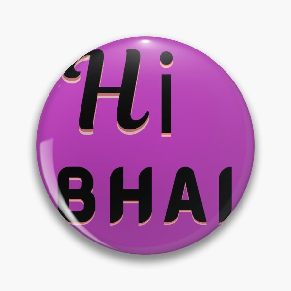 Item preview, Hi bhai retro shadow typography  designed and sold by Dew  Drop wear.