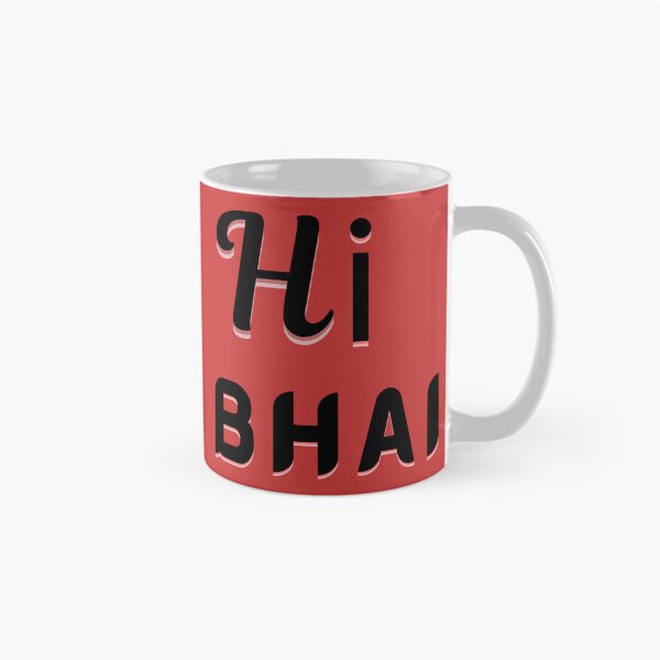 Item preview, Hi bhai retro shadow typography  designed and sold by Dew  Drop wear.