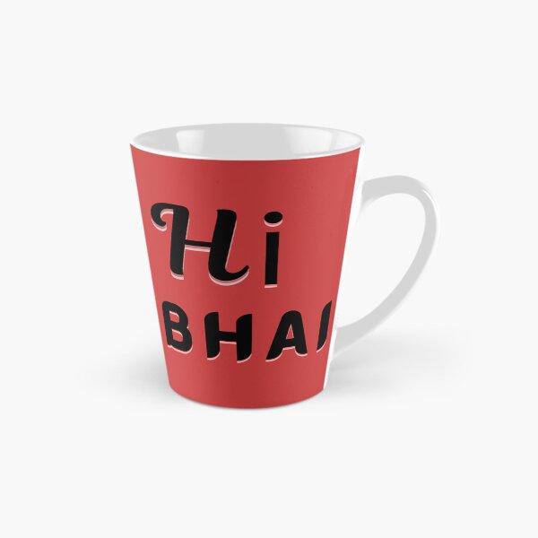 Item preview, Hi bhai retro shadow typography  designed and sold by Dew  Drop wear.