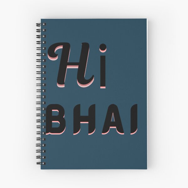 Item preview, Hi bhai retro shadow typography  designed and sold by Dew  Drop wear.