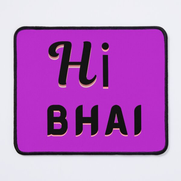 Item preview, Hi bhai retro shadow typography  designed and sold by Dew  Drop wear.