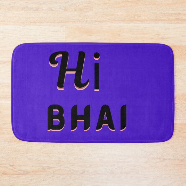 Item preview, Hi bhai retro shadow typography  designed and sold by Dew  Drop wear.