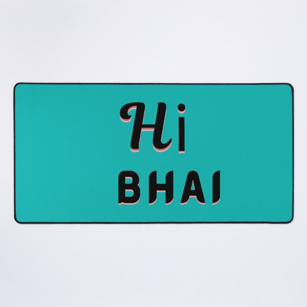 Item preview, Hi bhai retro shadow typography designed and sold by Dew Drop wear.
