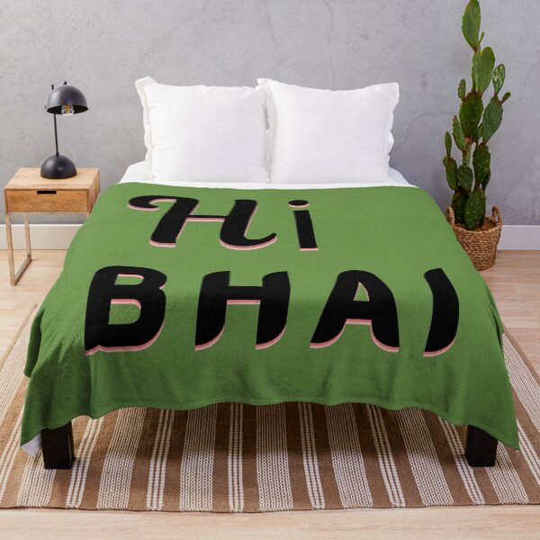 Item preview, Hi bhai retro shadow typography  designed and sold by Dew  Drop wear.