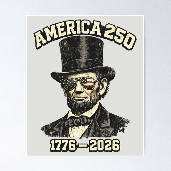 Item preview, America 250 - Cool Abraham Lincoln Vintage designed and sold by DigitalGlade.