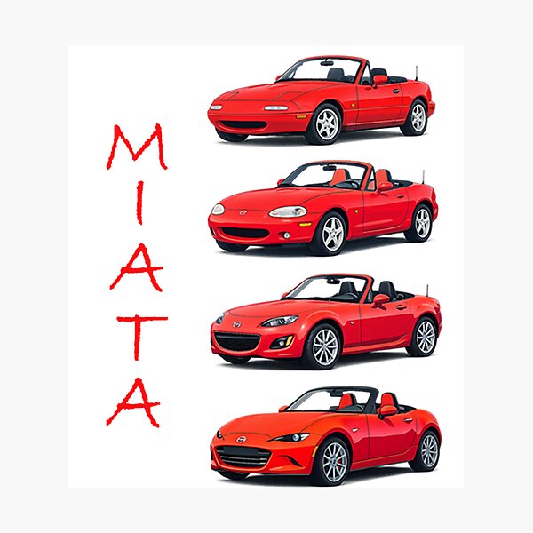 Item preview, Red Miatas designed and sold by MyYata.