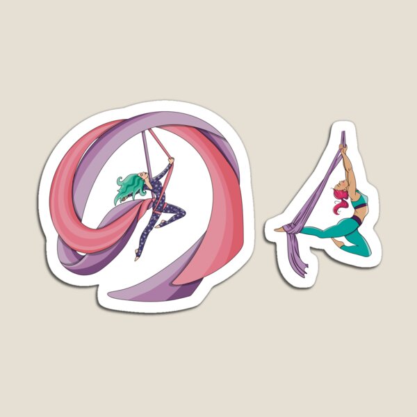 Item preview, Sticker Sheet Aerialists - Aerial Silk designed and sold by Becky-Poppins.