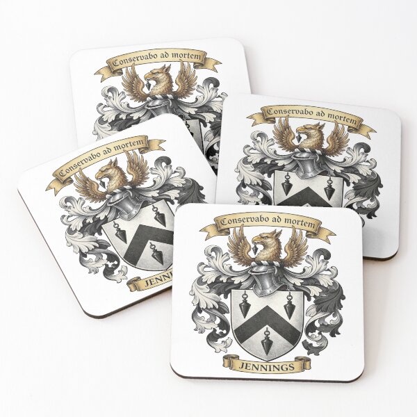 Item preview, The Jennings Family Coat of Arms designed and sold by BagTown Clans.