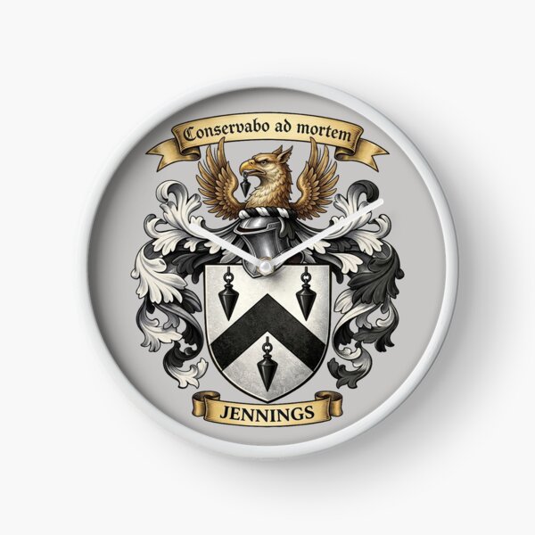 Item preview, The Jennings Family Coat of Arms designed and sold by BagTown Clans.