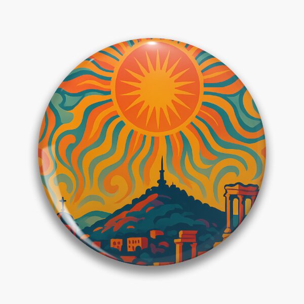 Item preview, Trippy Psychedelic Poster of Plovdiv | Neon Old Town Skyline | Surreal Bulgarian Cityscape Art designed and sold by PaintedPixels01.
