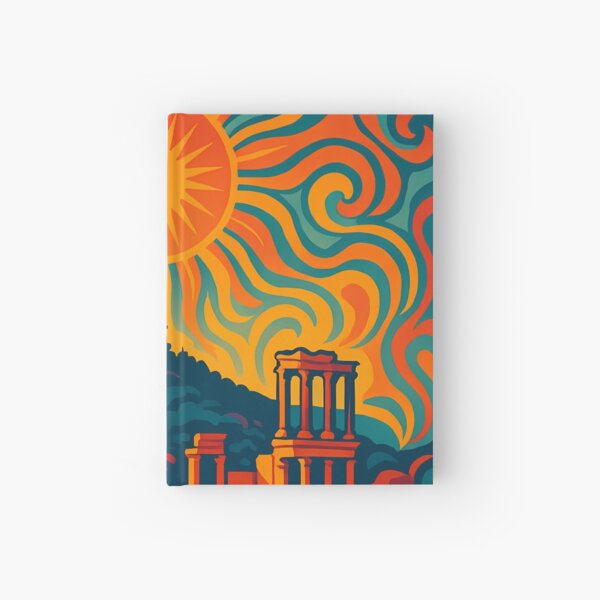 Item preview, Trippy Psychedelic Poster of Plovdiv | Neon Old Town Skyline | Surreal Bulgarian Cityscape Art designed and sold by PaintedPixels01.