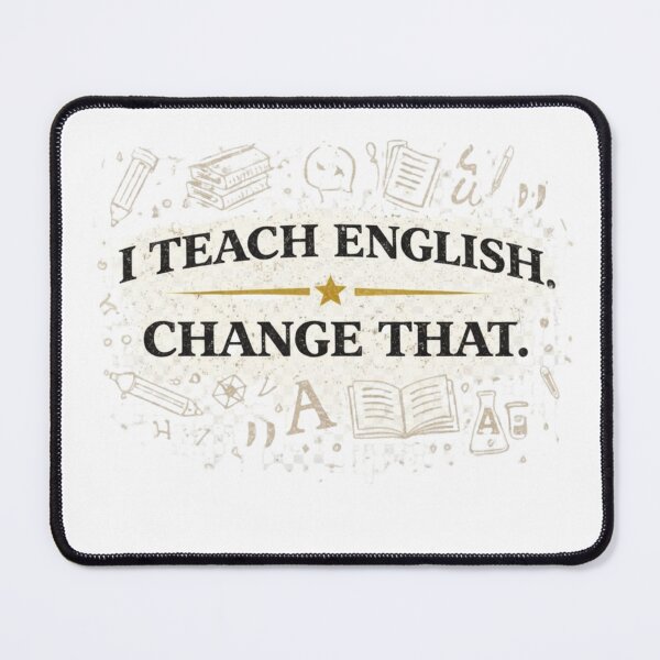 Item preview, I Teach English Change That – Funny English Teacher Grammar Tee designed and sold by vampbabe54.