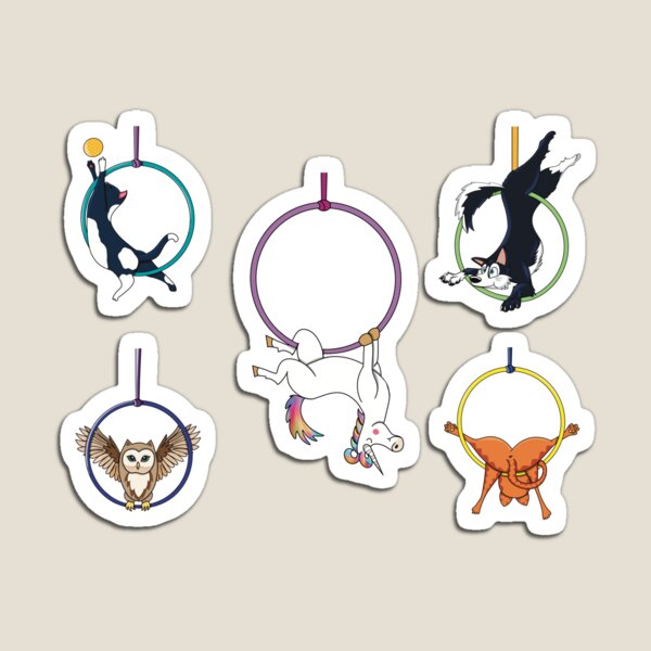 Item preview, Copy of Sticker Sheet Aerialists - Cuties  designed and sold by Becky-Poppins.
