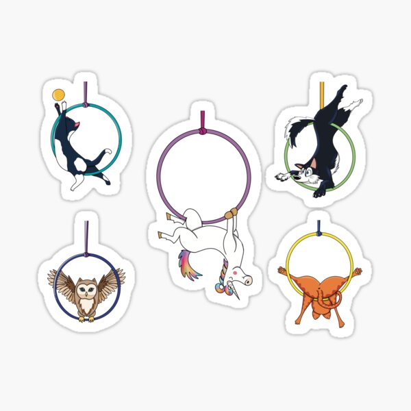 Item preview, Copy of Sticker Sheet Aerialists - Cuties  designed and sold by Becky-Poppins.