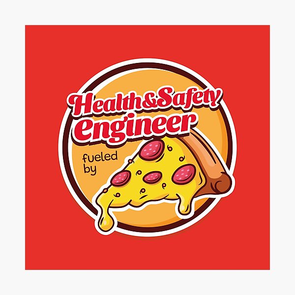 Item preview, Health And Safety Engineer Fueled By Pizza designed and sold by MaryAller.