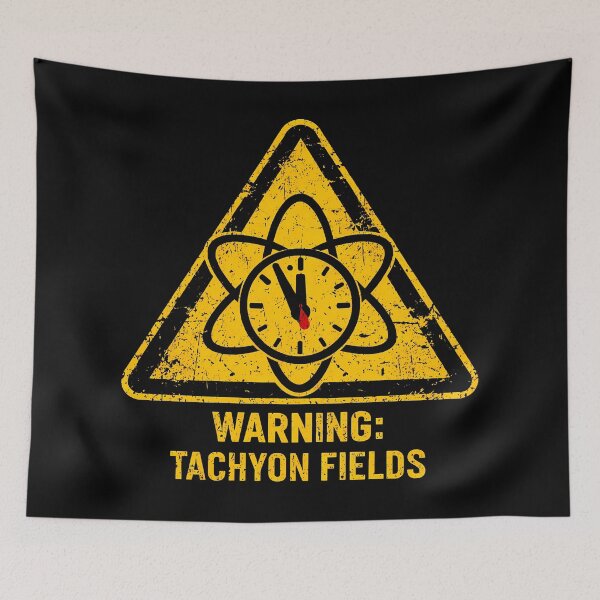 Item preview, Tachyon Fields Warning Hazard Sign designed and sold by agearb.