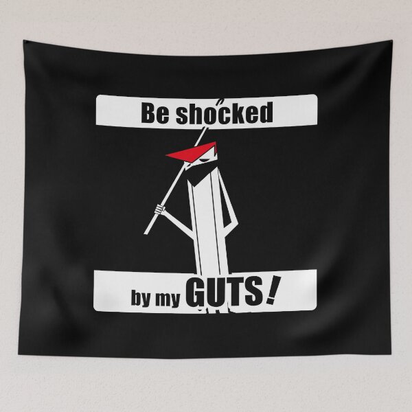 Item preview, Be Shocked by My Guts — Japanese Yankii Spirit Art(WHITE) designed and sold by R-T-Gracie.