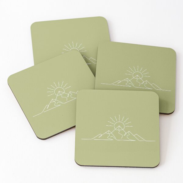 Item preview, Minimal Mountain Sunrise Line Art Illustration designed and sold by MCV-Designs.