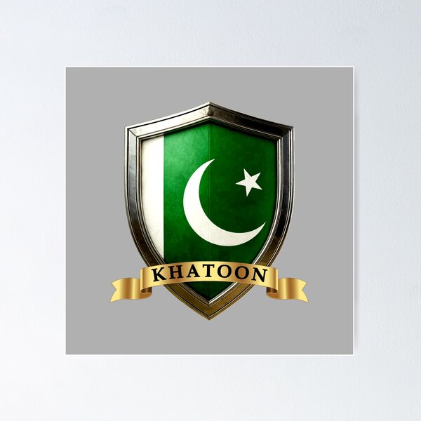 Item preview, Khatoon Pakistan National Pride Shield designed and sold by Highlandkings.