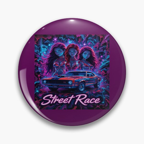 Item preview, Street Race in Neon Lights designed and sold by Hot4Shirt.
