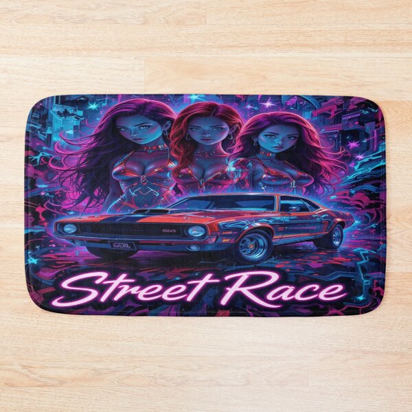 Item preview, Street Race in Neon Lights designed and sold by Hot4Shirt.