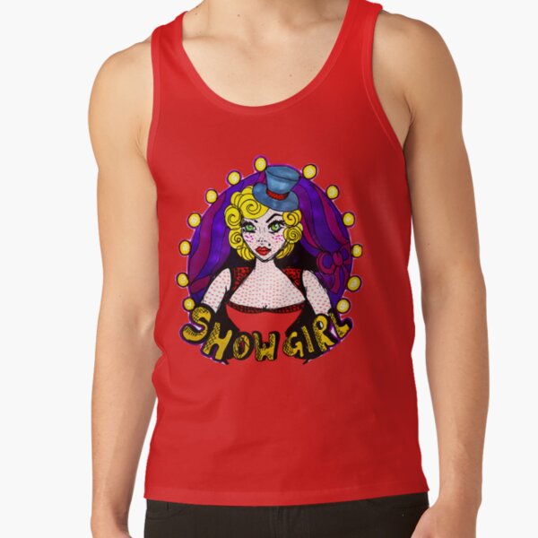 SHOWGIRL POP ART GIRL (PINK DRESS) Tank Top