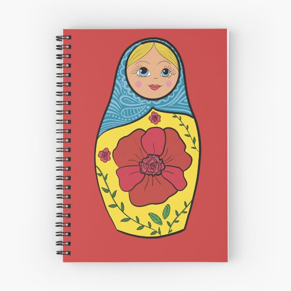 Item preview, Cute Matryoshka Doll Sticker – Colorful Russian Nesting Doll Folk Art Vinyl Decal designed and sold by AlyonaCo.
