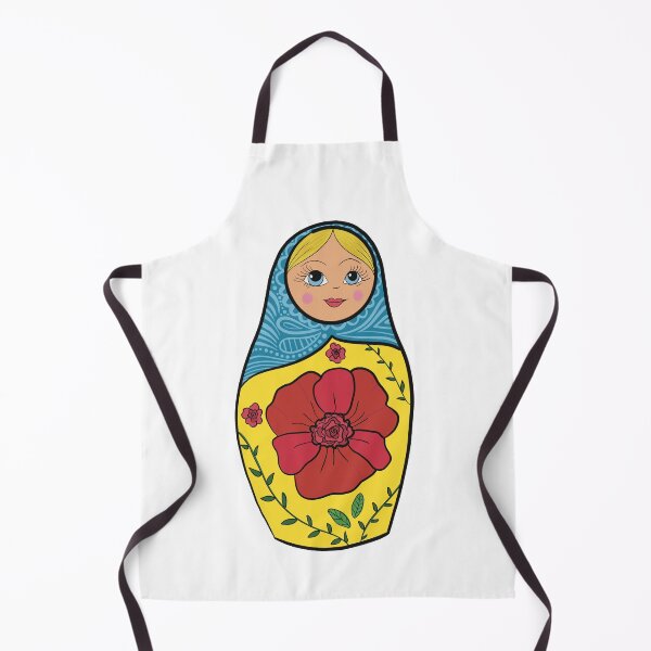 Item preview, Cute Matryoshka Doll Sticker – Colorful Russian Nesting Doll Folk Art Vinyl Decal designed and sold by AlyonaCo.