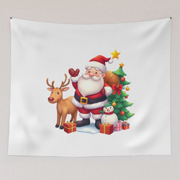Item preview, Jolly Santa Claus Festive Sticker   designed and sold by Teewave-Ashish.