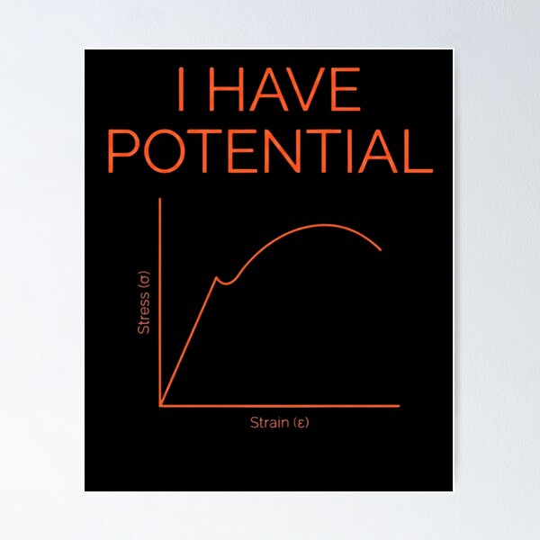 Item preview, I Have Potential Engineering Physics Student Motivation designed and sold by SofenArt.