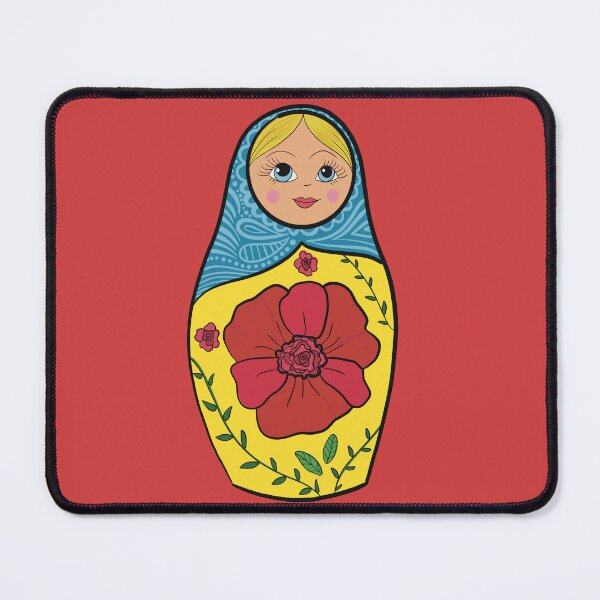 Item preview, Cute Matryoshka Doll Sticker – Colorful Russian Nesting Doll Folk Art Vinyl Decal designed and sold by AlyonaCo.