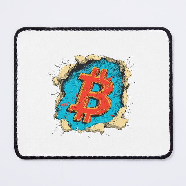 Item preview, Bitcoin Breaking Through Wall | Bold BTC Crypto Street Art designed and sold by Petru&Myself.