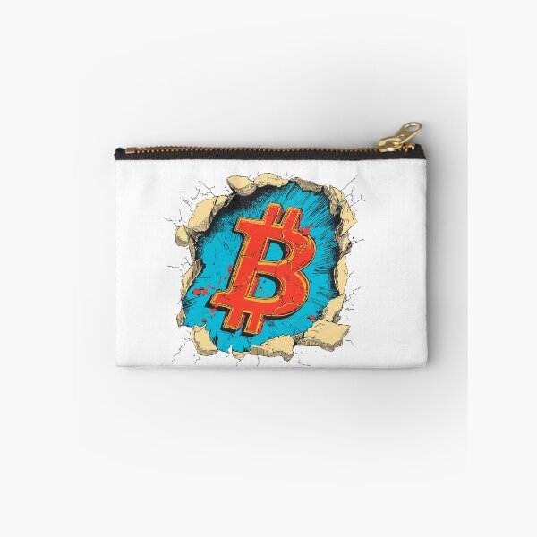 Item preview, Bitcoin Breaking Through Wall | Bold BTC Crypto Street Art designed and sold by Petru&Myself.