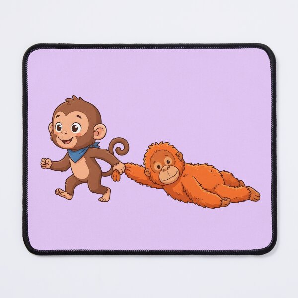 Item preview, Punch Monkey Dragging His Toy - Iconic Baby Monkey Design designed and sold by WowDezign.