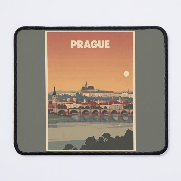 Item preview, Prague Vintage Poster | Charles Bridge Print | Retro Czech Wall Art designed and sold by AM-little-shop.