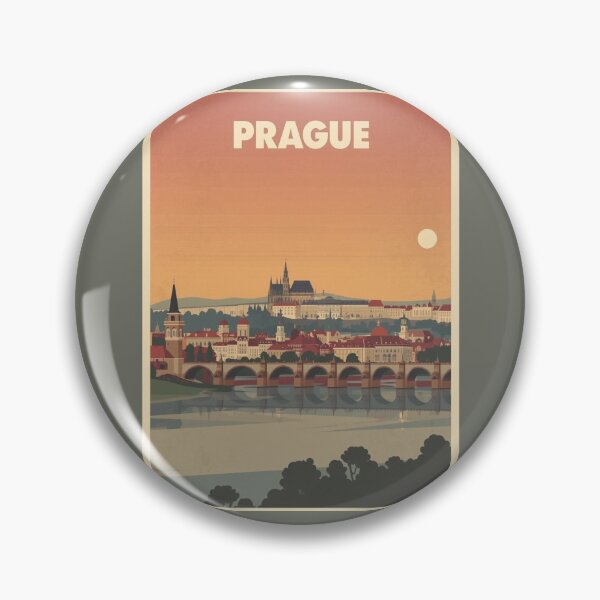 Item preview, Prague Vintage Poster | Charles Bridge Print | Retro Czech Wall Art designed and sold by AM-little-shop.