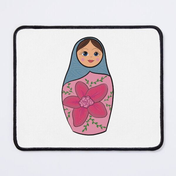 Item preview, Cute Matryoshka Doll Sticker – Colorful Russian Nesting Doll Folk Art Vinyl Decal designed and sold by AlyonaCo.