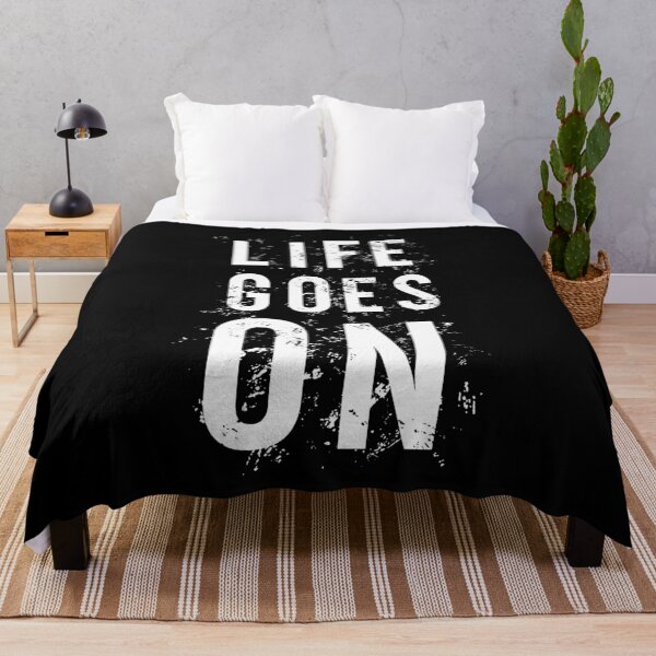 Item preview, Distressed Motivational Quote Life Goes On - Edgy Urban Aesthetic designed and sold by Krasnovaovaova.
