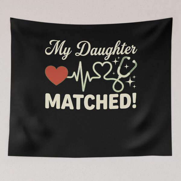 Item preview, My Daughter Matched! Medical Residency Match Day Future Doctor Proud Parent designed and sold by SofenArt.