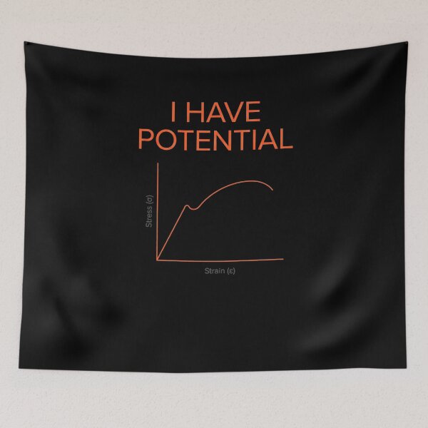 Item preview, I Have Potential Stress Strain Curve Engineering Science designed and sold by SofenArt.