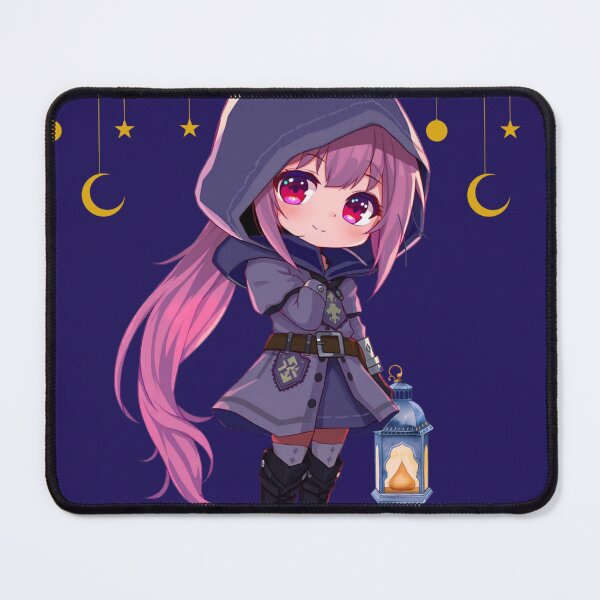 Item preview, Cute Chibi Anime Girl Ramadan Lantern and Golden Stars Aesthetic designed and sold by Doaa369.