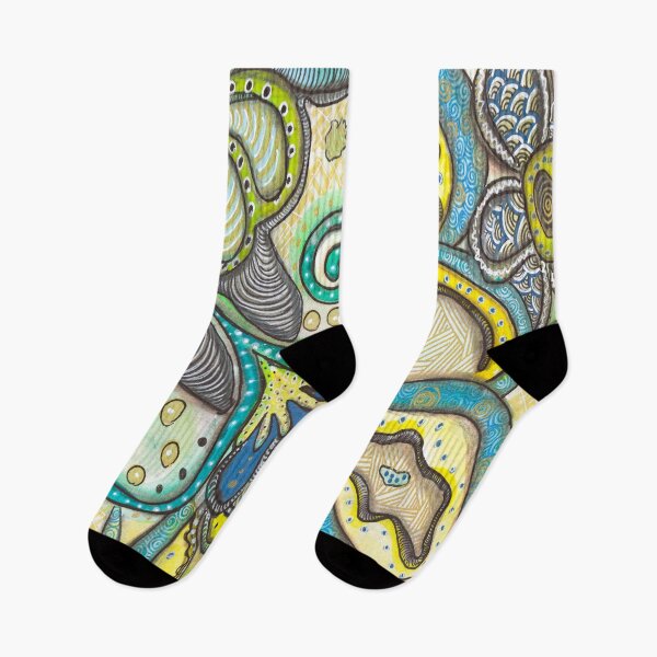 Item preview, Organic Abstract Flower Pattern  designed and sold by ColorWander.