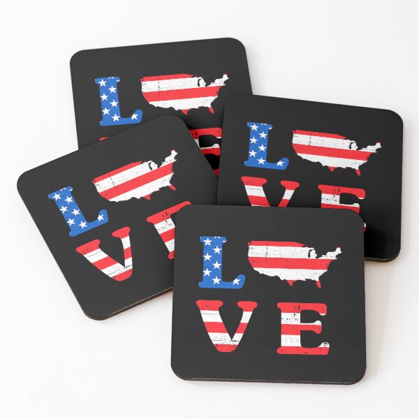 Item preview, LOVE USA Map American Flag Design-Vintage Patriotic US Map Love Typography - Distressed Americana designed and sold by Krasnovaovaova.