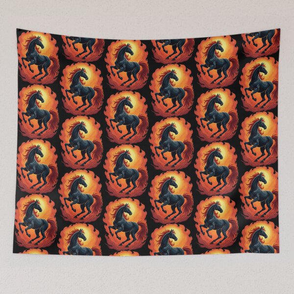 Item preview, Year of the Fire Horse - Black Horse designed and sold by Debbie Schulte.