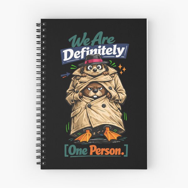 Item preview, We Are Definitely One Person Funny Animal Trench Coat Imposter Syndrome Humor - Three Animals in a Suit Weirdcore Aesthetic Illustration by Vivaan Studio designed and sold by Vivaan Studio.