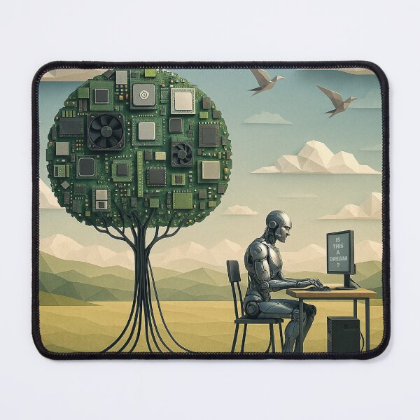 Item preview, Cyborg Under Tree of Circuitry designed and sold by Phil Perkins.