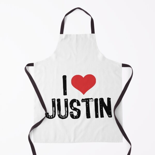 Item preview, I Love Justin designed and sold by The "I Love Everything" Shop.